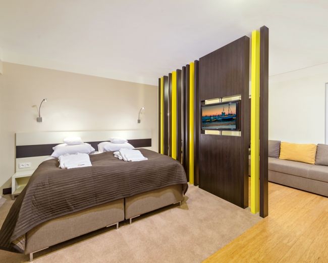 Studio-Apartment mit Balkon