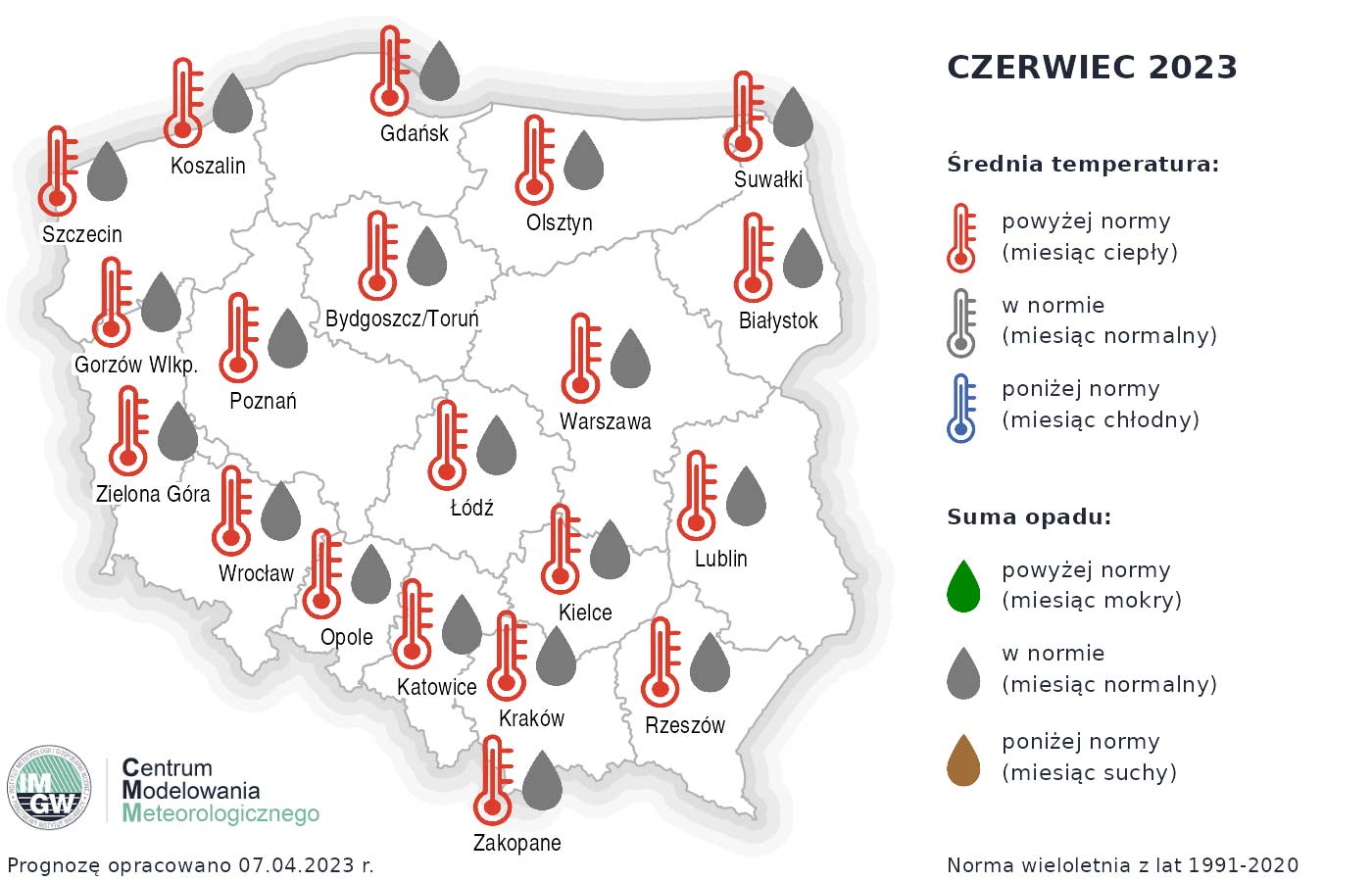 prognoza czerwiec polska